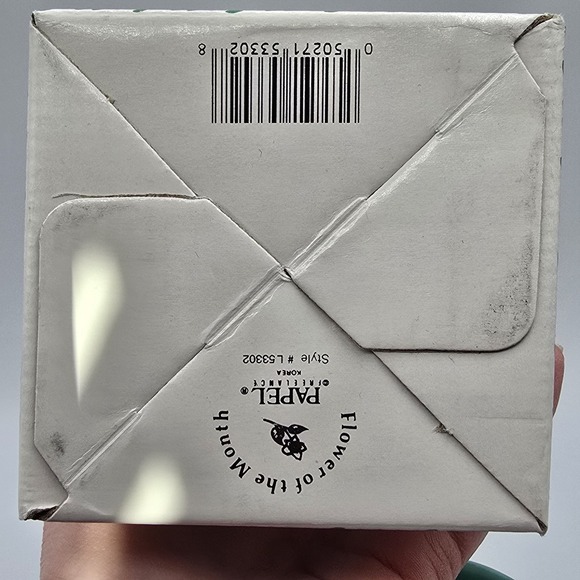 Vintage PAPEL FREELANCE Flower of the Month February Violet Coffee Mug - Picture 8 of 10